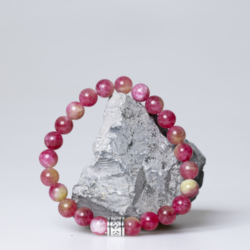 Pinkes Turmalin Armand mit 8 mm Steinen