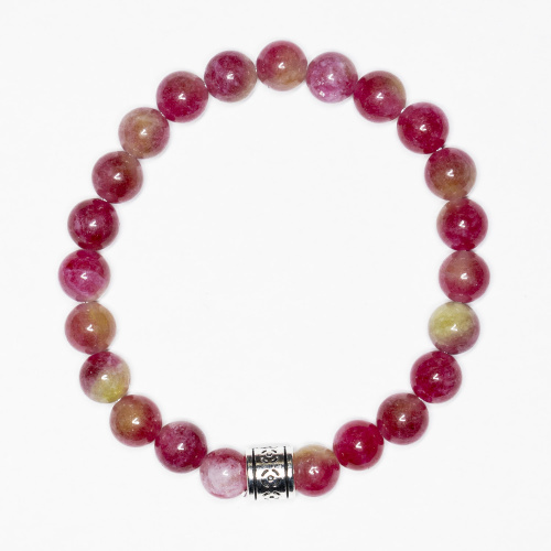 Pinkes Turmalin Armand mit 8 mm Steinen